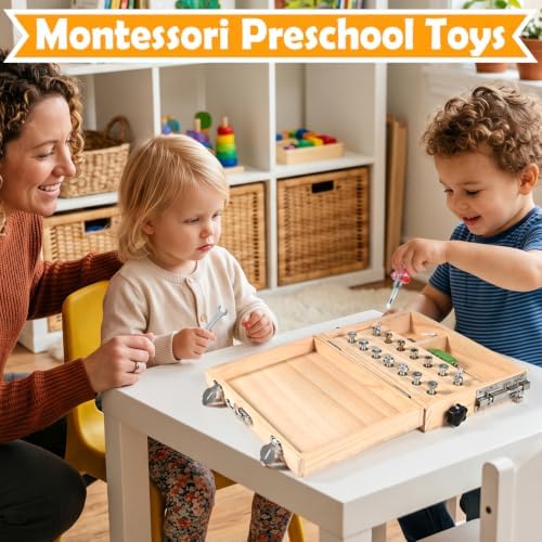 Montessori Screwdriver Board Set for 3 4 5 Year Old Birthday Gift - Image 6