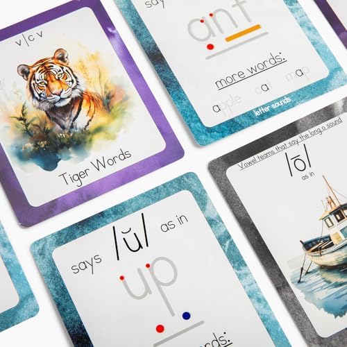 Phonics & Vowel Teams Flashcards with Magic Pens, 180 Sound Cards - Image 3