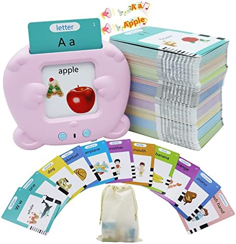 MAYAPHILOS 510 Words Alphabet Talking Flash Cards for 3-8 Years Kids by MAYAPHILOS