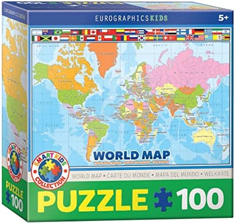 EuroGraphics World Map 100-Piece Puzzle by EuroGraphics