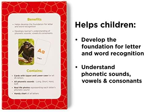 Award-Winning Alphabet Flash Cards for Kids Ages 3-4 – Learn ABCs, Phonics & Speech – Upper & Lowercase Letters, Photo Images – Preschool, Pre-K, Kindergarten - Image 4