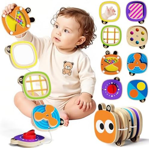 Baby Busy Board Toys for 1 Year Old, Montessori Toys for 1 2 3 Year Old by Takeeyce