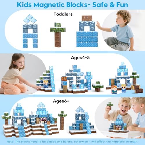 100pcs Magnetic Blocks, Magnetic Blocks for Kids Ages 4-8 - Image 5