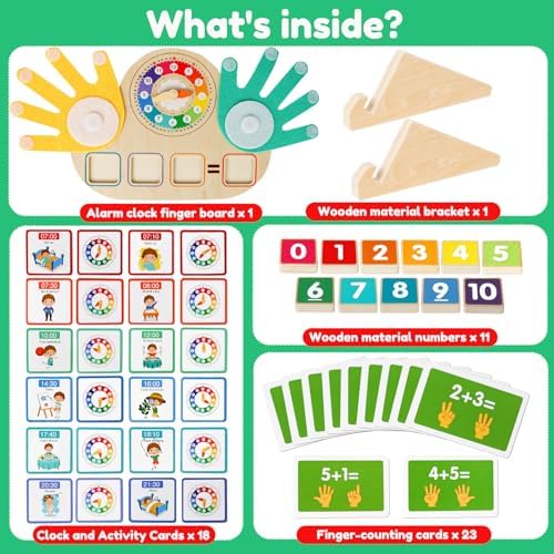 Learning Toys for Kids 3+,Montessori Preschool Educational Learning Activities Counting & Number Blocks Toys Math Games Easter Basket Stuffers Gifts for Girl Boys - Image 4
