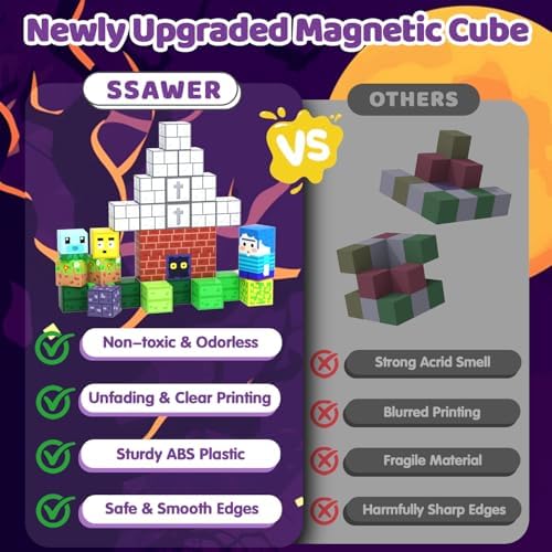 Magnetic Blocks, 150PCS Toys Building Cube Birthday Gifts for Kids - Image 4