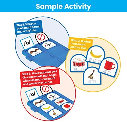 hand2mind Sort that Sound Activity Set, Phonemic Awareness, ESL Teaching Materials, Science of Reading Manipulatives, Letter Sounds for Kindergarten, Speech Therapy Tools, Phonics Flash Cards - Image 5