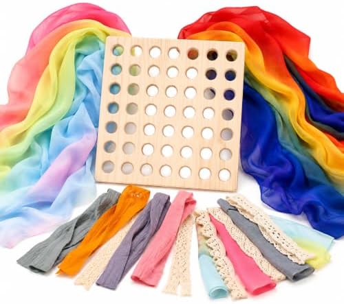 Eray Montessori Wooden Lacing & Weaving Board, Fine Motor Toy for Kids 3+ - Image 3