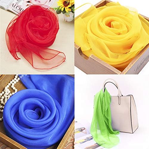 30 Pcs Sensory Scarves, Juggling Scarves for Kids, Square Dance Scarf Magic Movement Scarves Performance Props Accessories 24 by 24 Inch in 10 Colors - Image 4
