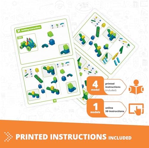 Engino STEAM Labs, Learning About Vehicles, STEAM Kit for Ages 3+, Building Blocks, STEM Kit for Girls & Boys, Learning & Education Toys, Kindergarden Toys (5 Models) - Image 5