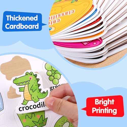 Montessori Busy Book Color Sorting Toys for Toddlers 2-4 Years - Image 6