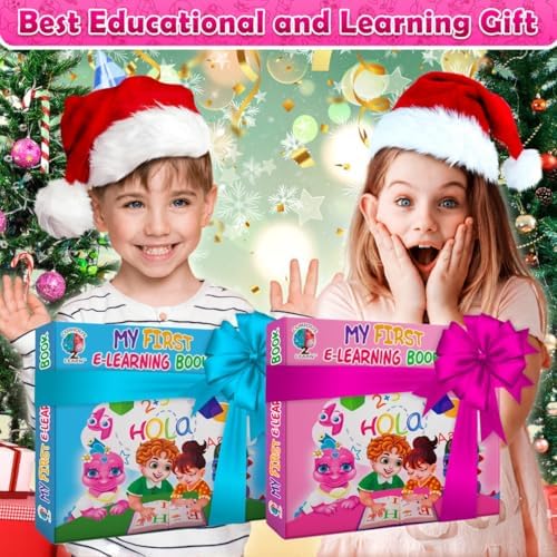 ABC Learning Sound Book for Toddlers 3–5 – Interactive Busy Book with English & Spanish, Alphabet, Counting, Music & Tracing Activities, Montessori Educational Toy, Holiday for Kids - Image 3