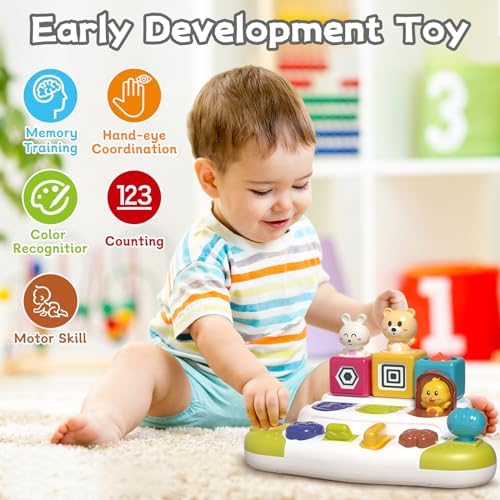Baby Pop Up Animal Toys, Montessori Cause & Effect Toy for Toddlers - Image 5