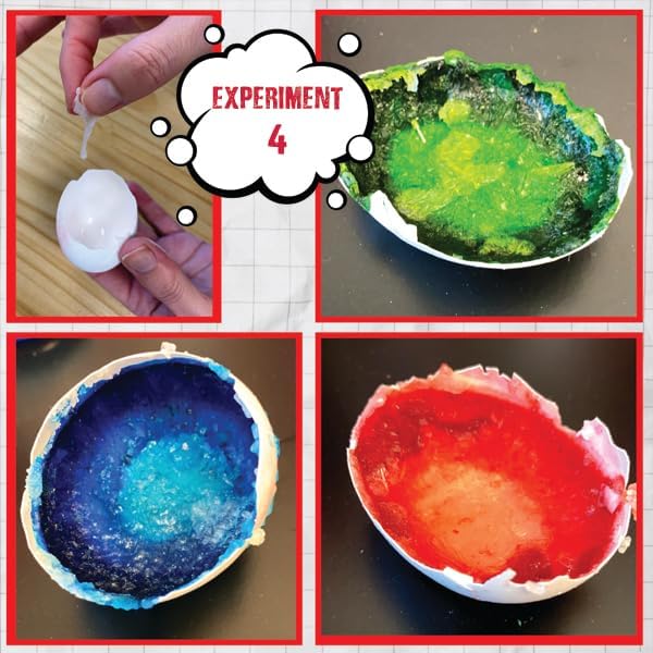 Einstein’s Crazy Egg Science LAB Science Kit for Kids. STEM for Boys & Girls Aged 8 and Above. 14 Exciting Experiments Inside. Detailed Picture Guide Included. - Image 4