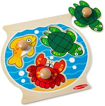 Melissa & Doug Fishbowl Jumbo Knob Wooden Puzzle,Multi by Unknown