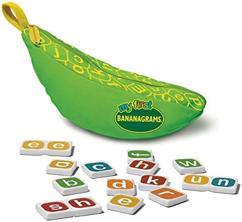 Bananagrams My First, Lowercase Letter Word Game for Ages 4+ by BANANAGRAMS