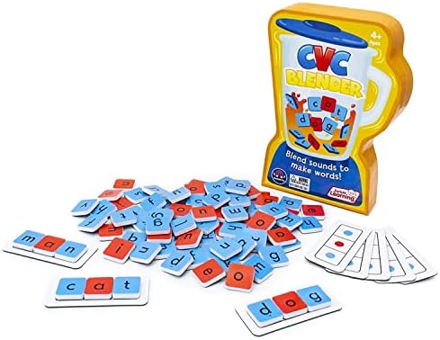 Junior Learning CVC Blender - 90 Tile Word Building Game for Kids by JuniorLearning