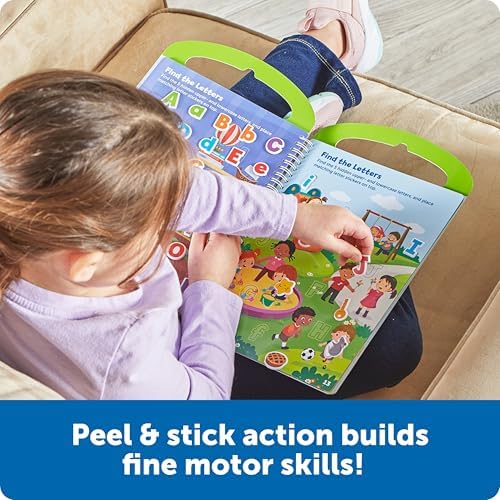 Learning Resources Skill Builders Smart Stickers Letters & Phonics - Reusable Sticker Books for Kids, Preschool Activity Book, Toddler Learning Activities, Educational Stickers - Image 4