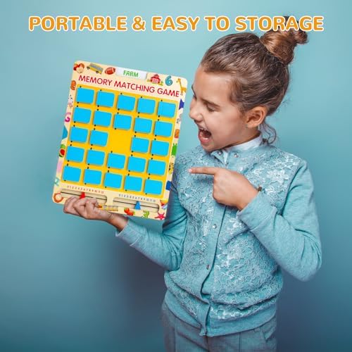 Memory Matching Game for Kids, Travel Toys for Toddlers Boys Girls Ages 3-5 - Image 5