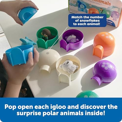 Learning Resources Sort & Seek Polar Animals - 15 Pieces, Age 18+ Months Toddler Learning Activities, Educational Toys, Educational Toy Set Color, Teaching Toys - Image 2