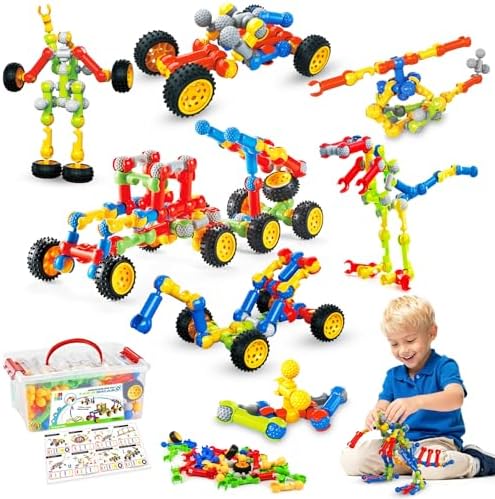 Huaker STEM Building Toys for 3 4 5 6 7 8 Year Old Boys Girls Birthday Gift by Huaker