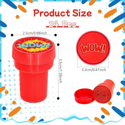 Cinrobiye 24 Pcs Positive Teacher Stampers Party Favor Set, Encouraging Classroom Reward Stamps for Kids, Teacher Supplies, Student Motivation Gifts, Goody Bag Fillers, School Activity Prizes - Image 2