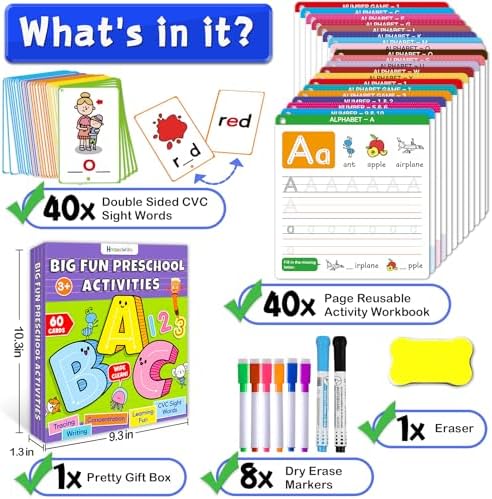 Reusable Handwriting Tracing Books, Preschool Learning Toys for Kids 3-6 - Image 5