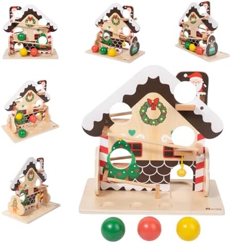 Adena Montessori Wooden Ball Drop Gravity Toy, 1-3y by AdenaMontessori