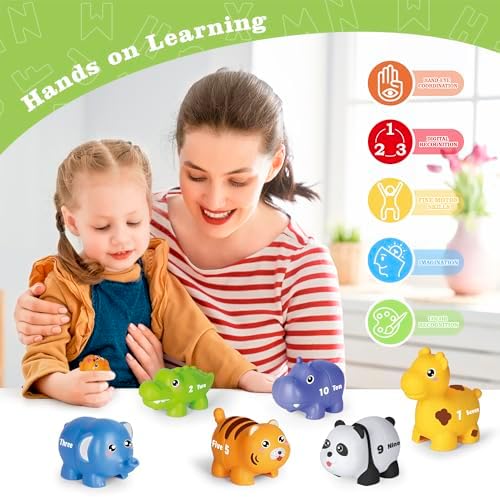 Animal Number Learning Toys for Toddlers Kids 3-5, 10 Unique Animals - Image 6