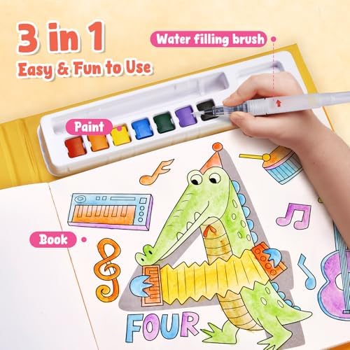 JoyCat Paint with Water Coloring Books for Toddlers (Numbers) - Image 3
