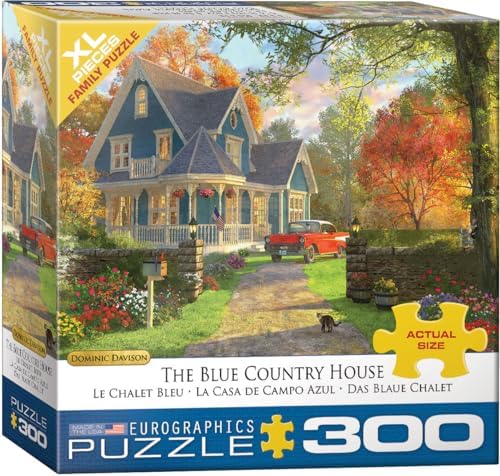 Blue Country Home 300pc Oversize Puzzle by EuroGraphics
