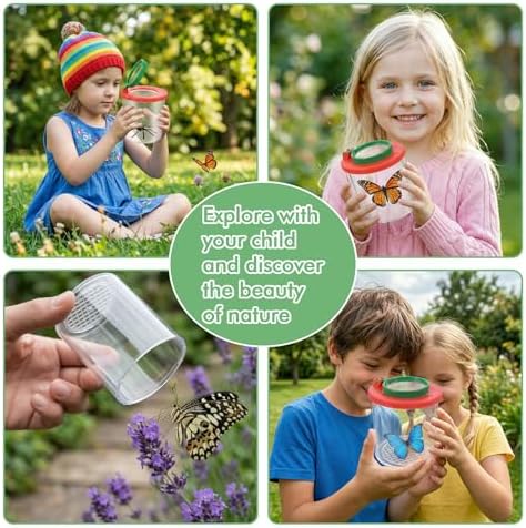 Insect Bug Viewer for Kids, 2 Pcs Portable Plastic Bug Catcher for Kids, Magnifying Insect Catcher Jar, Science Nature Exploration Tool for Kid, Teachers, Enthusiasts(Red) - Image 7
