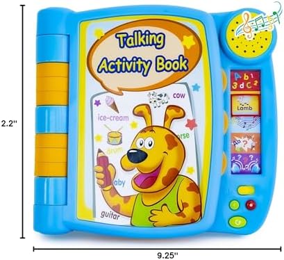 Talking Activity Book for 2 Years Old & Up - Sound Book with 5 Learning Activities Including Letters, Numbers, Quiz Game & Memory Match - Interactive Books for Babies with Fun Sound and Melodies - Image 6