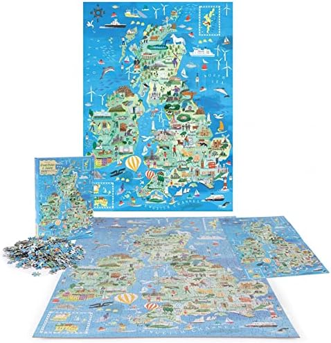 bopster 1000 Piece Jigsaw Puzzle for Adults & Teens | Great British Isles & Ireland Map Puzzle | Premium 1000pc Puzzle | Giftable UK Souvenir - Image 6