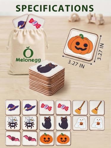 Felt Matching Game for Toddlers, Halloween Montessori Toys Travel Toys for 1-3 Memory Flash Cards for 2 3 Year Old, Soft Safe Preschool Educational Gifts for Boys Girls - Image 6