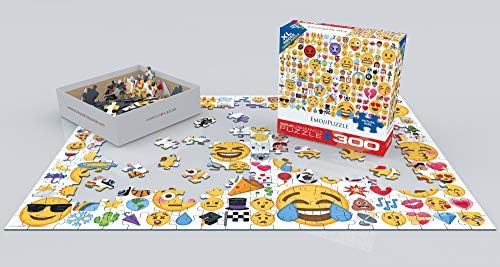 EuroGraphics Emoji (300 Piece) Puzzle, Multi, 19-1/4inx26-3/4in - Image 3