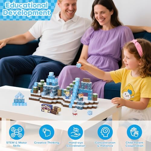 100pcs Magnetic Blocks, Magnetic Blocks for Kids Ages 4-8 - Image 6