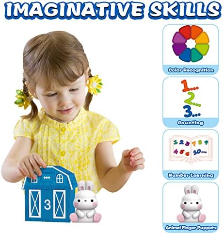 Learning Toys for 1 2 3+ Year Old Toddlers, 20pcs Farm Animals Barn Toys - Image 5