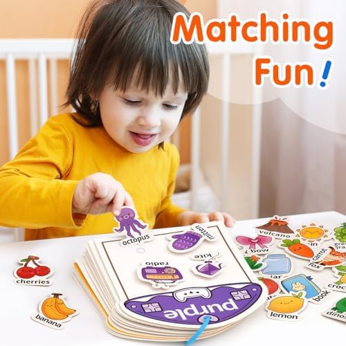 Montessori Busy Book Color Sorting Toys for Toddlers 2-4 Years - Image 2