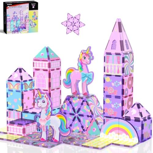 GobiDex Magnetic Building Blocks Unicorn Toys for Girls Age 4-6 by GobiDex