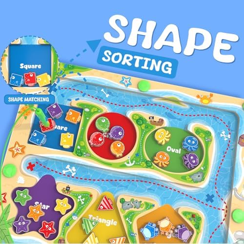 MTYOKILN Magnetic Color & Shape Maze - Montessori Toys for 3 4 5 Year Old - Image 2