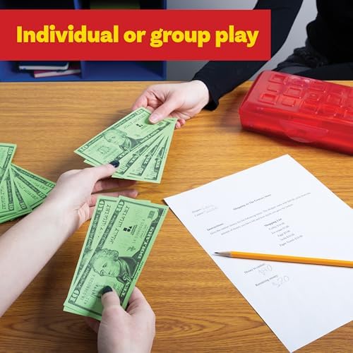 LEARNING ADVANTAGE Ten Dollar Play Bills, Set of 100 Paper Bills - Image 5