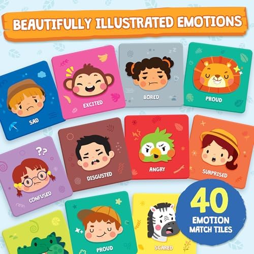 ThinkPsych Find & Match - Feelings Safari Memory Match Game - Image 2