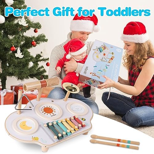 Twefex Montessori Music Instruments Set + Spinning Drum - Image 6