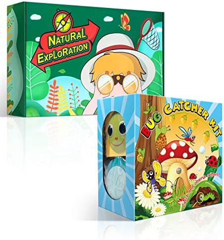 ESSENSON Outdoor Explorer Kit & Bug Catcher Kit with Vest, Binoculars, Magnifying Glass, Butterfly Net, Hat and Backpack Camping Adventure Toy Birthday Gift for Boys & Girls Age 3-12 Year Old by ESSENSON