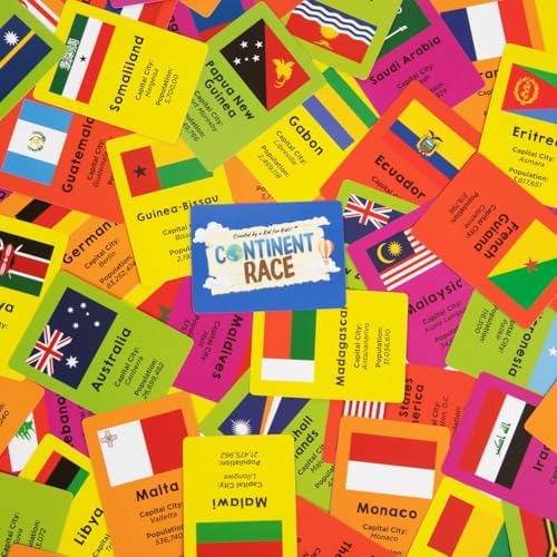 Continent Race Geography Educational Board Game for Kids, Tweens, Family, Friends, Teachers and Classrooms - Learn About Flags & Countries Around The World - Image 5