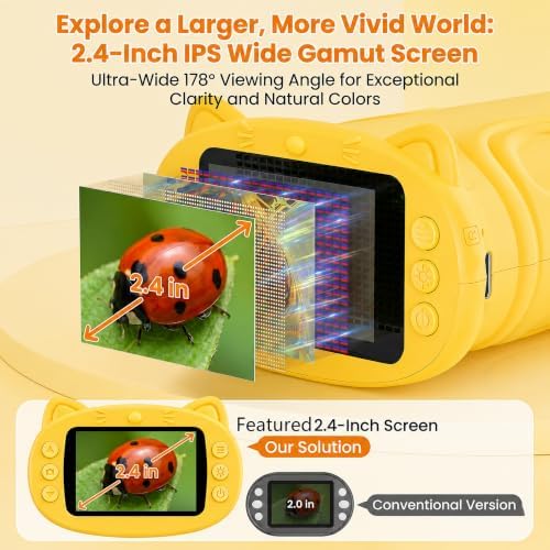 Kids Microscope, 4K 1000X Zoom, 2.4" Screen, STEM Toy for Ages 4-8 - Image 5