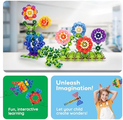 PicassoTiles 300 Piece Interlocking Disc Building Chips, STEM Toy for Kids - Image 5