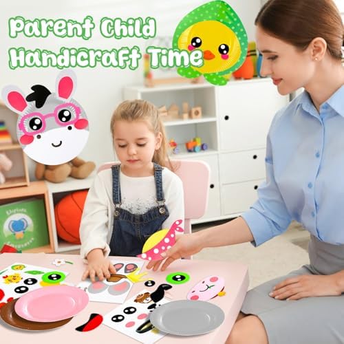16 Pack Arts and Crafts for Kids Toddler DIY Animal Paper Plate Art Gifts - Image 2