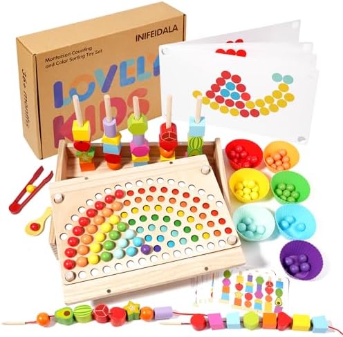 INIFEIDALA Montessori Toys for 3 4 5 Year Old,Gifts for Toddlers by INIFEIDALA