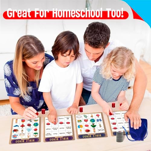 SpriteGru Bible Bingo Game, Multiple Players Bingo Game for Christian, Bible School Kids Christian Sunday Church - Image 6